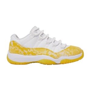 Jordan 11 women’s Retro low snakeskin yellow and white size 9 with box